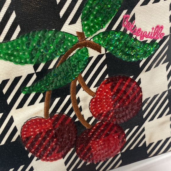 Betseyville by Betsey Johnson sequin cherry bag - Picture 2 of 9